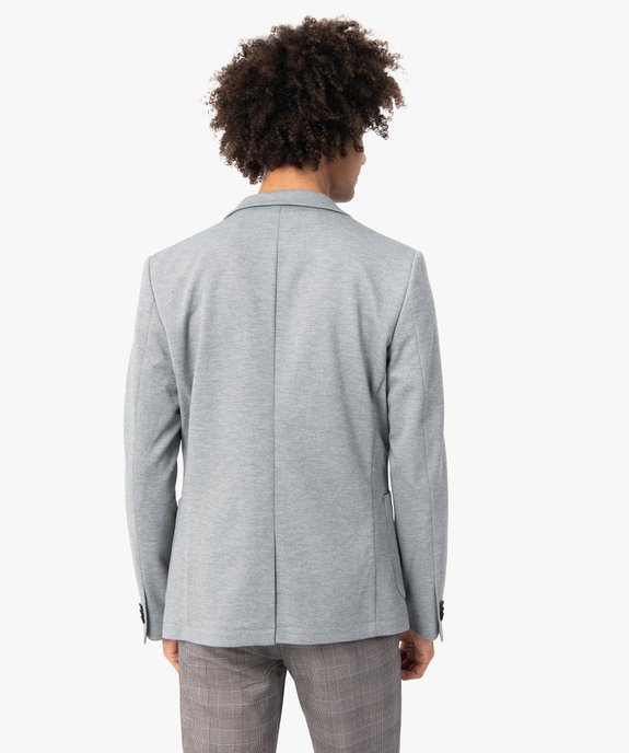 Veste homme en toile extensible vue3 - GEMO (HOMME) - GEMO