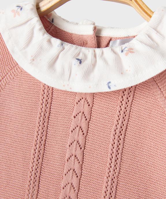 Ensemble 2 pièces robe + collants bébé fille - LuluCastagnette vue3 - LULU CASTAGNETTE GEMO FOR GOOD - GEMO