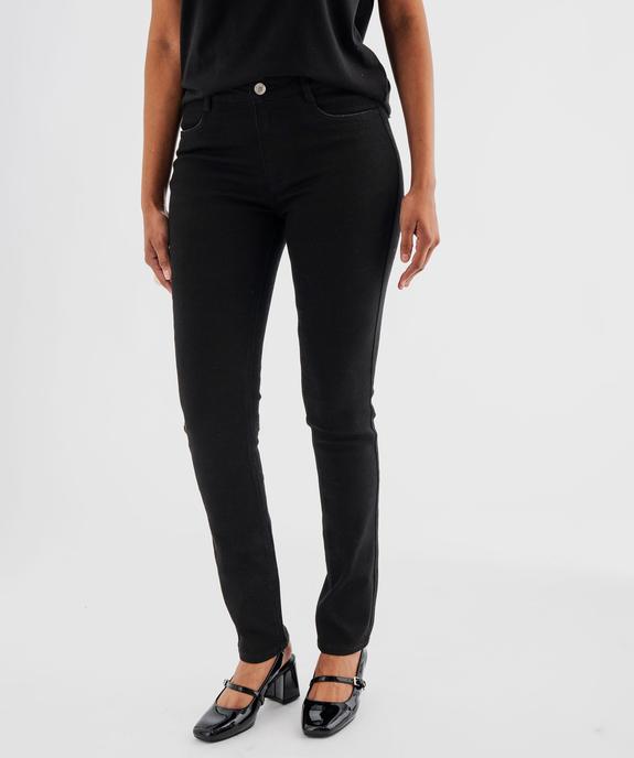 Jean slim taille normal en coton stretch femme vue1 - GEMO 4G FEMME - GEMO