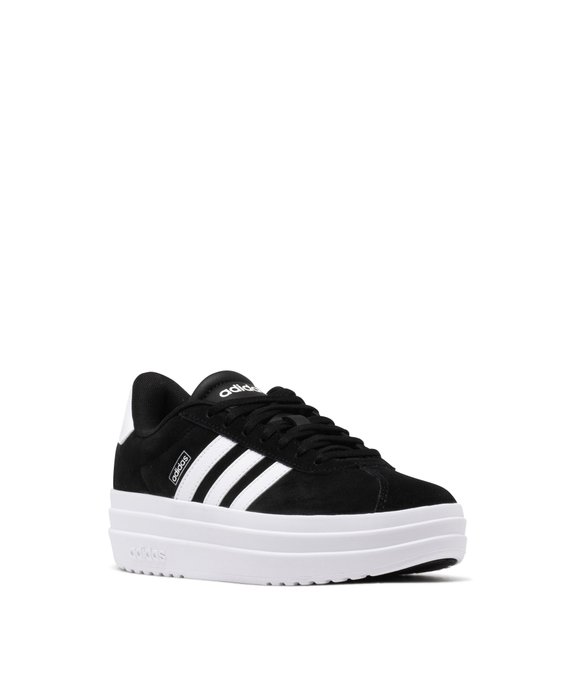 Baskets en cuir VL Court bold avec semelle plateforme femme - Adidas vue8 - ADIDAS - GEMO