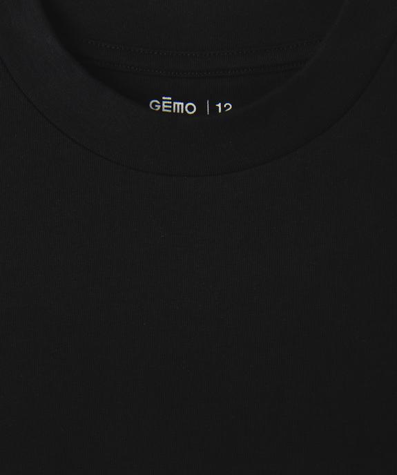 Tee-shirt manches courtes et col rond garçon vue2 - GEMO (JUNIOR) - GEMO