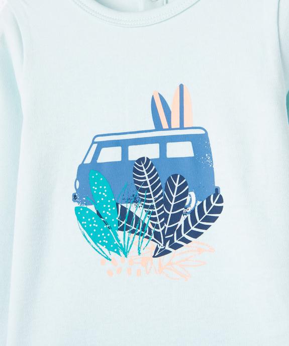 Pyjama 2 pièces à motifs hippie bébé garçon vue3 - GEMO 4G BEBE - GEMO