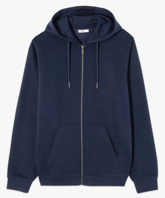 Sweat zippé à capuche homme vue6 - GEMO 4G HOMME - GEMO