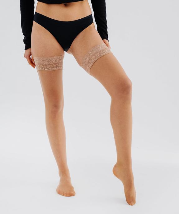 Bas autofixants en voile transparent 20D infaillibles femme vue1 - GEMO(HOMWR FEM) - GEMO