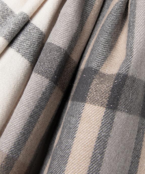 Echarpe à carreaux avec paillettes femme vue3 - GEMO (ACCESS) - GEMO