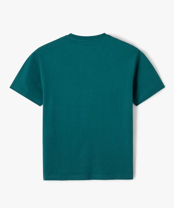 Tee-shirt à manches courtes avec inscription streetwear garçon vue3 - GEMO 4G GARCON - GEMO