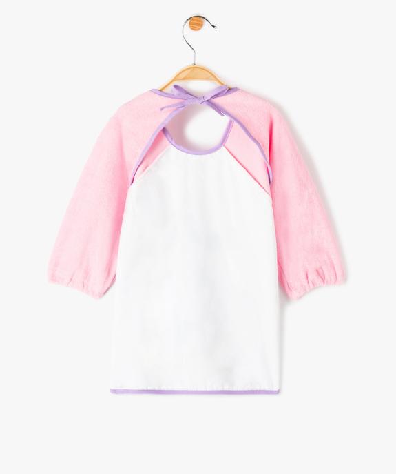 Bavoir à manches longues en éponge imprimé Minnie - Disney vue3 - DISNEY BABY - GEMO