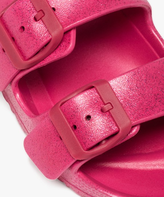 Mules de piscine fille pailletées à brides ajustables vue6 - GEMO (ENFANT) - GEMO
