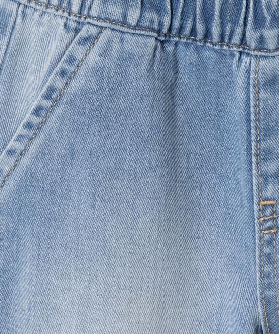 Jean large avec taille élastique bébé garçon vue2 - GEMO(BEBE DEBT) - GEMO