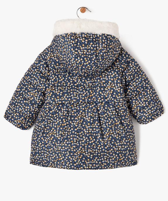 Blouson à capuche avec doublure chaude bébé fille - GEMO 4G BEBE Blouson à capuche avec doublure chaude bébé fille vue4 - GEMO 4G BEBE - GEMO