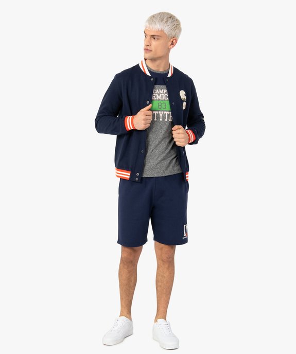 Sweat homme boutonné esprit teddy  – Camps United vue5 - CAMPS UNITED - GEMO