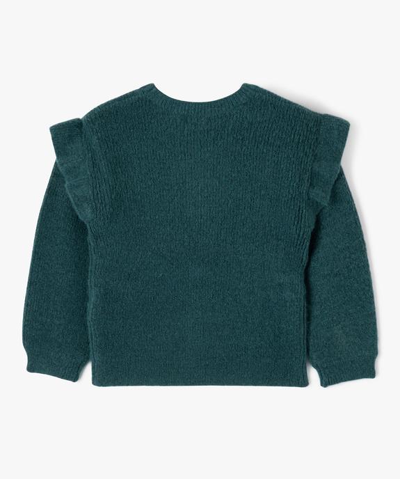 Pull avec volants sur les épaules fille vue4 - GEMO (ENFANT) - GEMO
