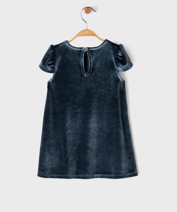 Robe de cérémonie en velours bébé fille vue4 - GEMO(BEBE DEBT) - GEMO