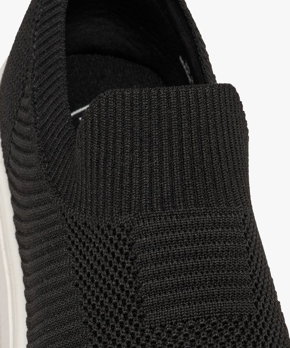 Baskets homme style chaussettes en maille unie vue6 - GEMO (SPORTSWR) - GEMO