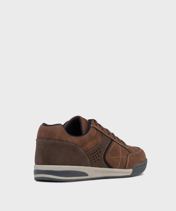 Baskets de ville bicolore à lacets homme - Urban Steps vue5 - URBAN STEPS - GEMO