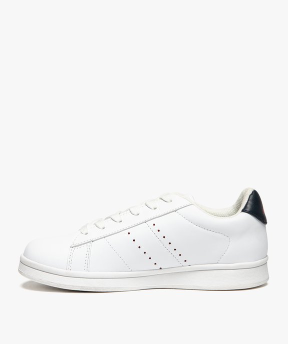Baskets basses garçon à lacets et motifs perforés – Ellesse vue3 - ELLESSE - GEMO