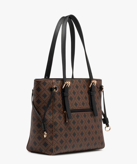 Sac imprimé porté épaule femme vue2 - GEMO (ACCESS) - GEMO