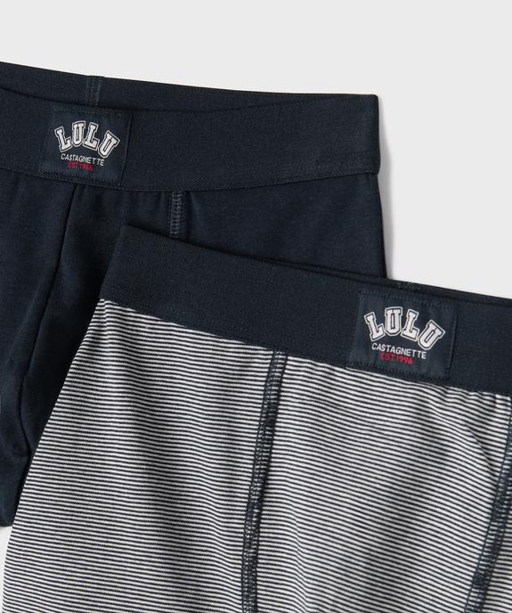 Boxers en coton stretch garçon (lot de 2) - LuluCastagnette vue2 - LULU CASTAGNETTE GEMO FOR GOOD - GEMO
