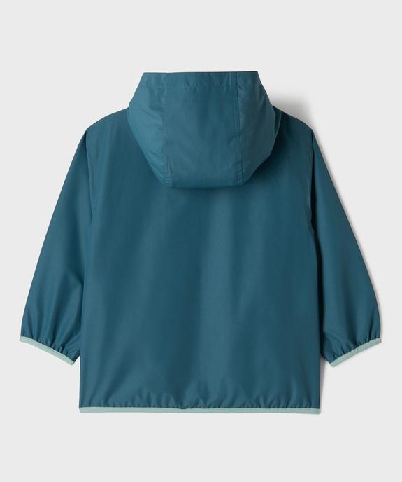 Blouson imperméable léger à capuche garçon vue4 - GEMO (ENFANT) - GEMO