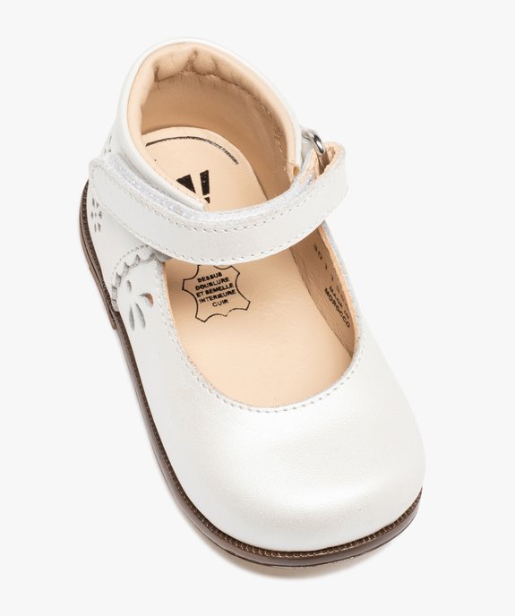 Babies premiers pas bébé fille dessus cuir uni – NA! vue5 - NA! - GEMO
