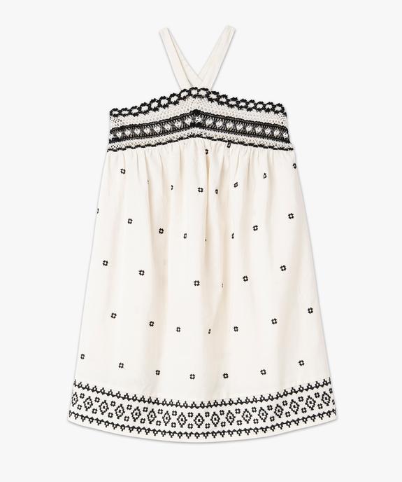 Robe tour de cou avec broderies femme - GEMO(FEMME PAP) Robe tour de cou avec broderies femme vue4 - GEMO(FEMME PAP) - GEMO