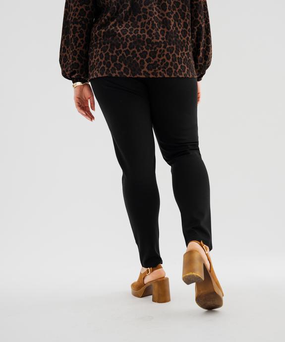 Legging uni avec large ceinture élastique femme grande taille vue3 - GEMO (G TAILLE) - GEMO