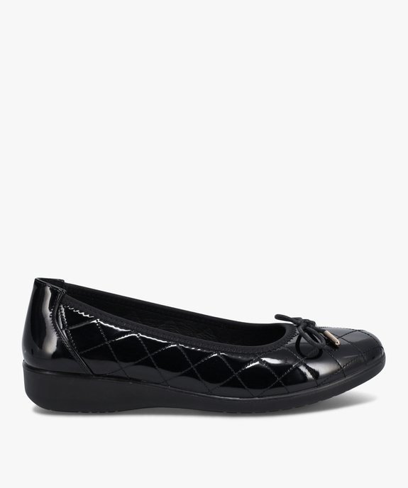 Ballerines femme confort dessus verni matelassé vue1 - GEMO (CONFORT) - GEMO