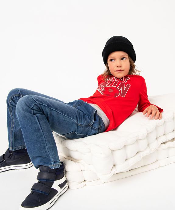 T-shirt manches longues imprimé garçon vue5 - GEMO 4G GARCON - GEMO