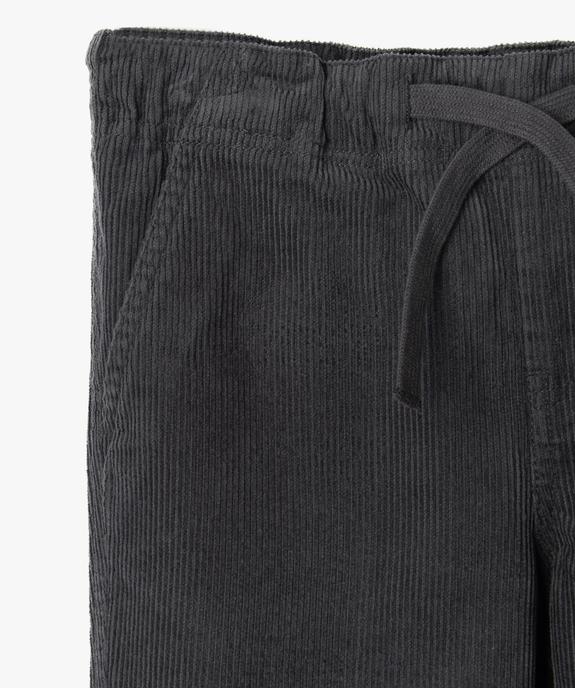 Pantalon velours côtelé droit garçon vue2 - GEMO (ENFANT) - GEMO