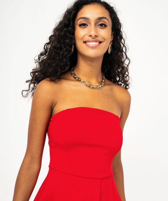 Robe bustier en maille extensible femme vue2 - GEMO(FEMME PAP) - GEMO