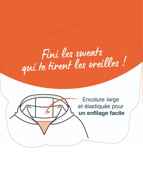 Sweat à capuche douillet imprimé garçon vue3 - GEMO (ENFANT) - GEMO