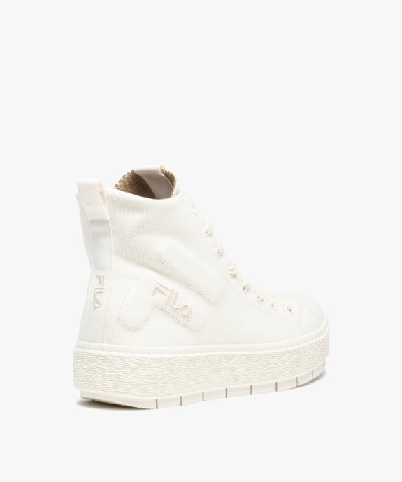 Baskets femme montantes en toile unie - Fila Potenza vue4 - FILA - GEMO