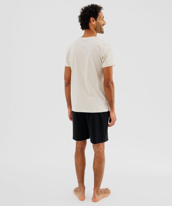 Pyjashort bicolore motif manga homme - One Piece vue3 - ONE PIECE - GEMO