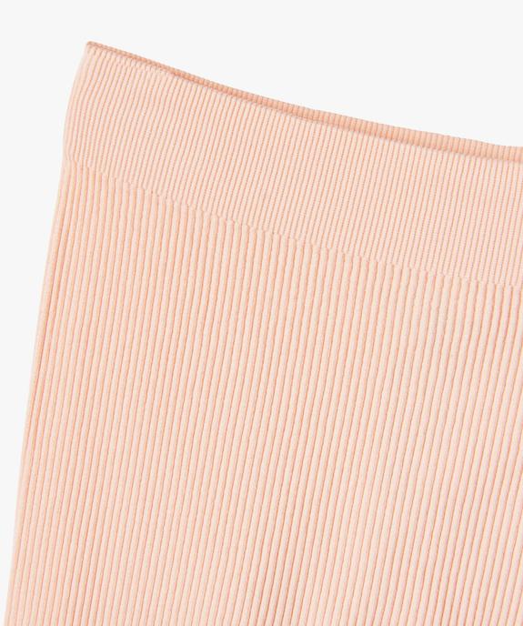 Legging long en maille côtelée extensible fille vue2 - GEMO (ENFANT) - GEMO