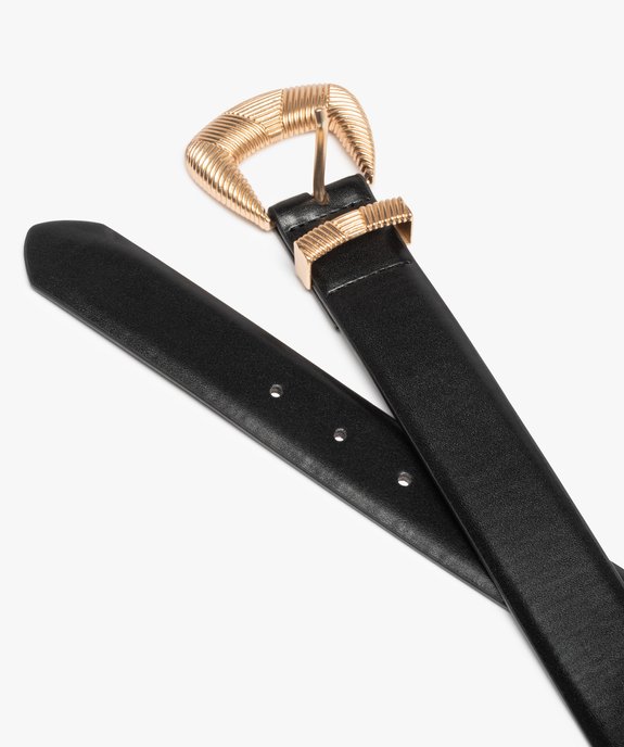 Ceinture femme à grosse boucle fantaisie vue2 - GEMO (ACCESS) - GEMO