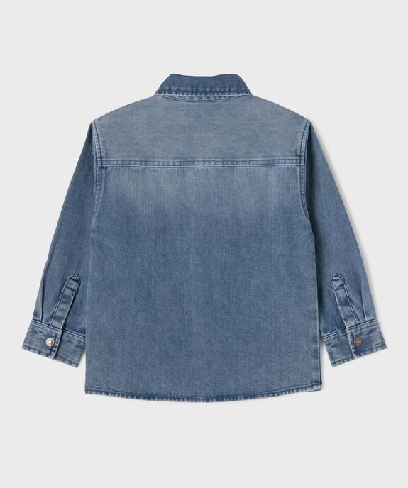 Chemise en jean à boutons pression garçon vue6 - GEMO (ENFANT) - GEMO