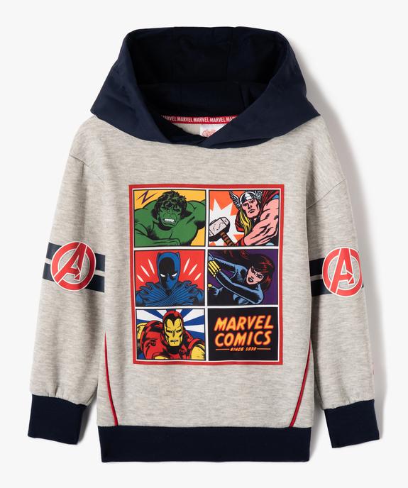 Sweat garçon à capuche avec motifs Avengers - Marvel vue1 - AVENGERS - GEMO