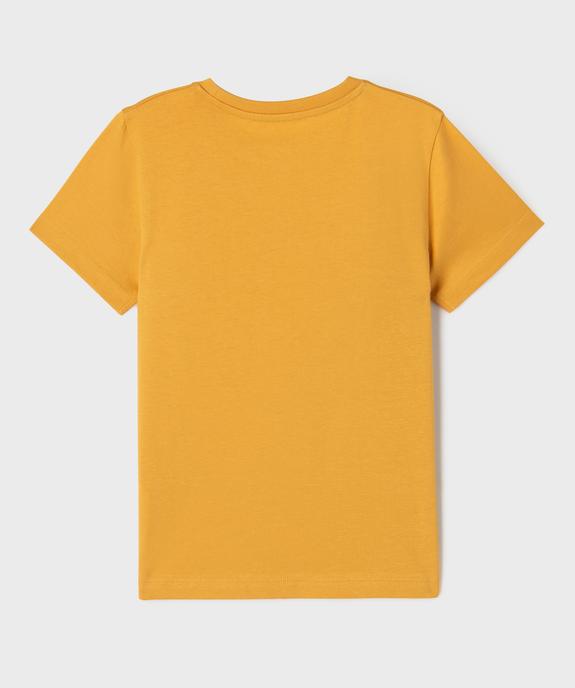 Tee-shirt manches courtes avec motif humoristique garçon vue3 - GEMO (ENFANT) - GEMO