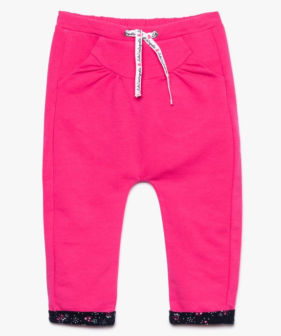 Pantalon bébé fille en maille extensible - Lulu Castagnette vue1 - LULUCASTAGNETTE - GEMO