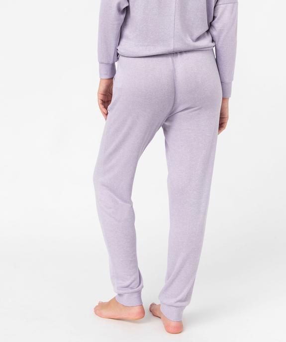 Pantalon de pyjama en maille fine femme vue3 - GEMO 4G FEMME - GEMO