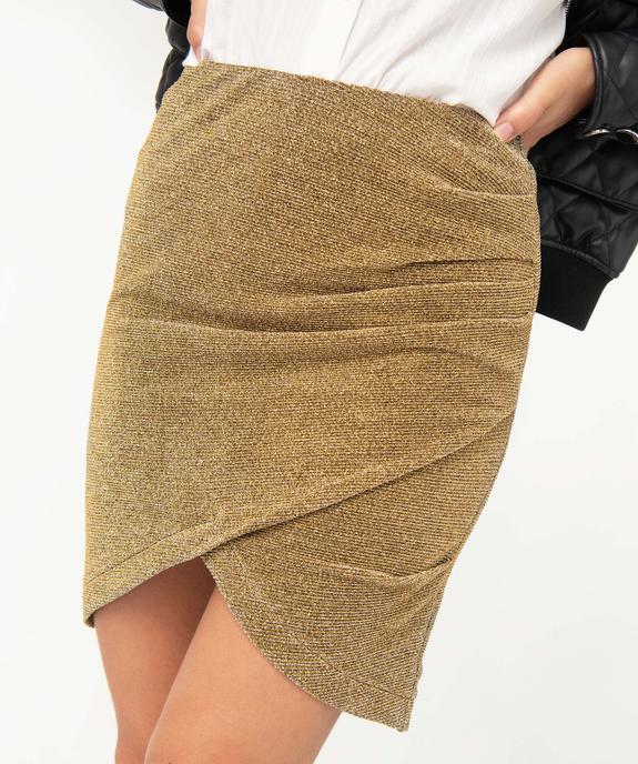 Jupe femme pailletée effet croisé drapé vue2 - GEMO(FEMME PAP) - GEMO