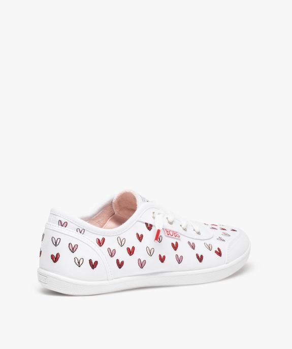 Baskets femme en toile cœurs brodés multicolores  – Skechers x James Goldcrown  vue4 - SKECHERS - GEMO
