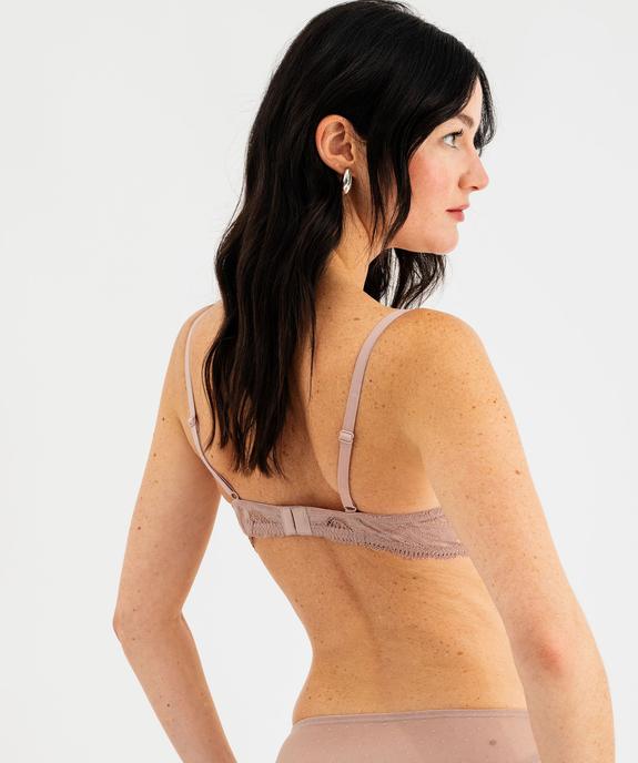 Soutien-gorge corbeille en dentelle à bonnets souples vue2 - GEMO(HOMWR FEM) - GEMO