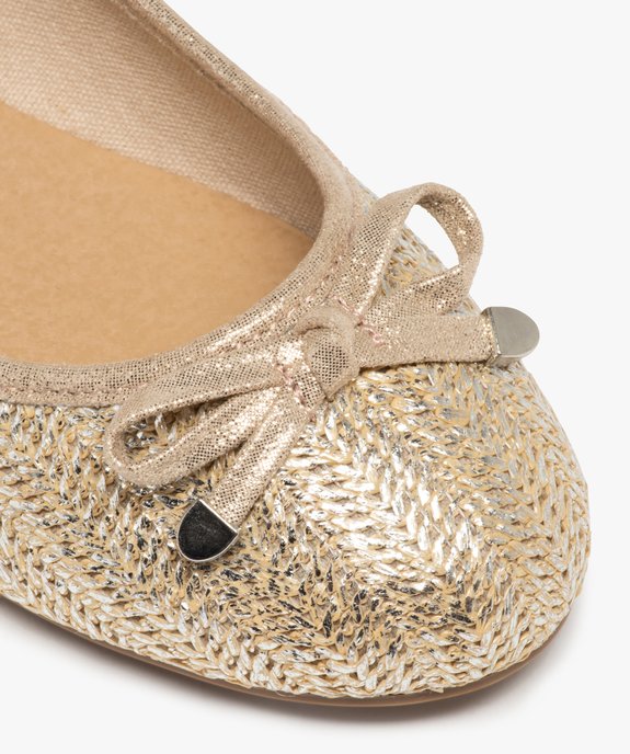 Ballerines femme à talon plat dessus tressé vue7 - VALENTINA BALDA - GEMO