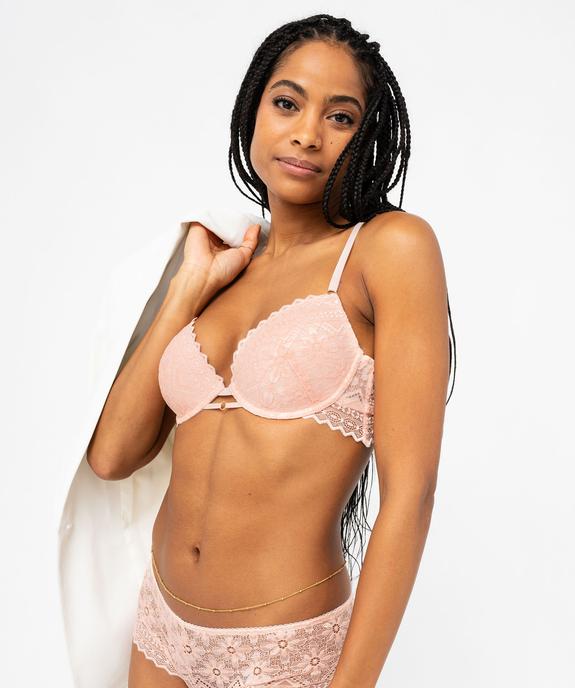 Soutien-gorge corbeille en dentelle avec coques vue1 - GEMO(HOMWR FEM) - GEMO