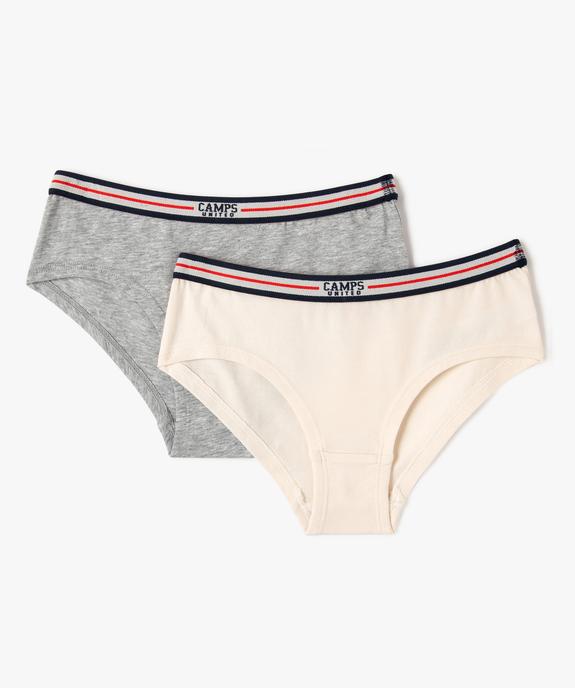 Shorties en coton stretch fille (lot de 2) - Camps United vue1 - CAMPS GEMO FOR GOOD - GEMO