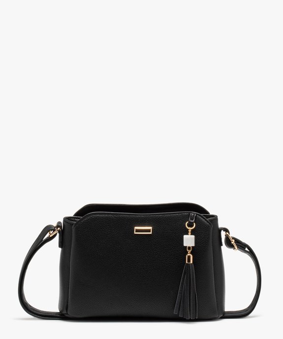 Sac besace compact et multipoche avec breloque femme vue1 - GEMO (ACCESS) - GEMO