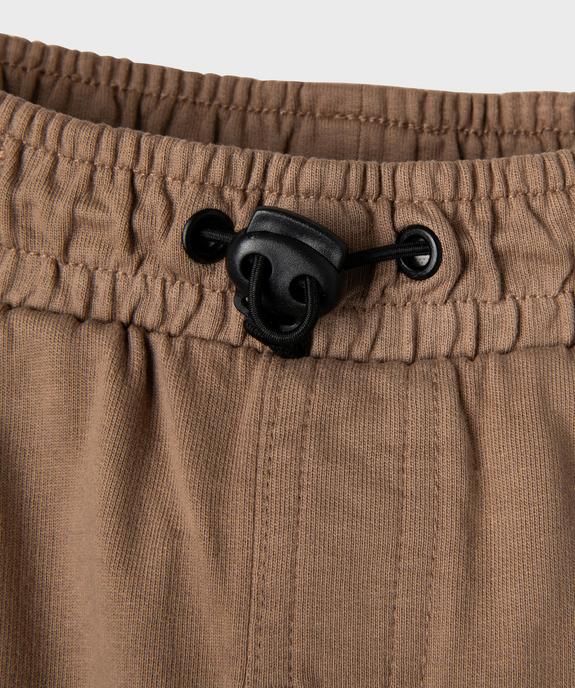 Pantalon de jogging cargo en maille coloris unique bébé garçon vue2 - GEMO(BEBE DEBT) - GEMO