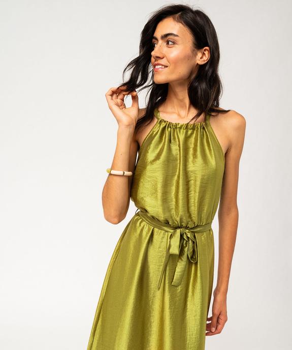 Robe longue satinée sans manches femme - GEMO(FEMME PAP) Robe longue satinée sans manches femme vue2 - GEMO(FEMME PAP) - GEMO