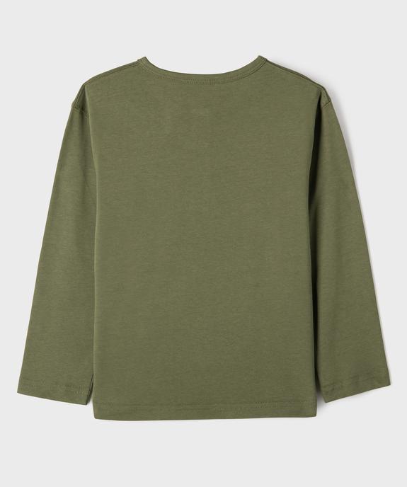 Tee-shirt manches longues en coton résistant garçon vue3 - GEMO 4G GARCON - GEMO